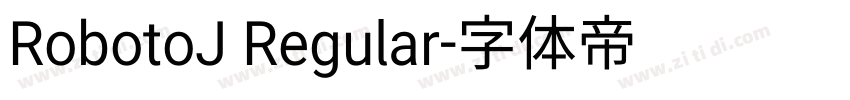 RobotoJ Regular字体转换